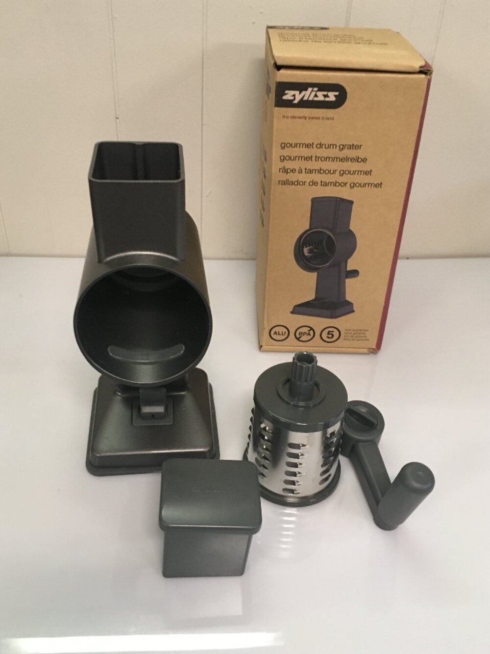 Zyliss Gourmet Drum Grater w/ 1 drum in Box